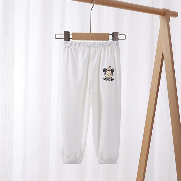 Children's Mickey Print Casual Comfort Trousers Ivory 1-2T