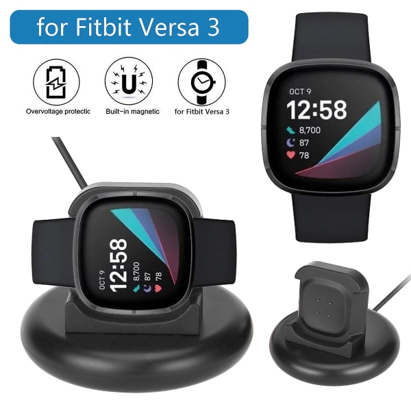 För Fitbit Versa 3 Smart Watch Laddningsdocka