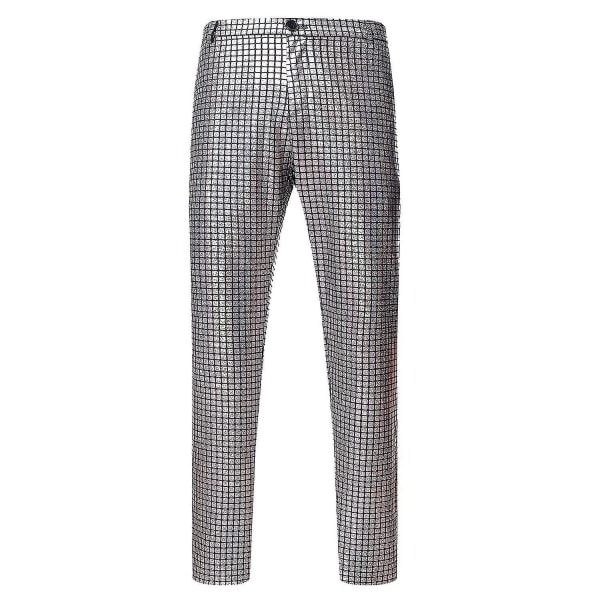 Mens Metallic Pants CMK Sliver 29