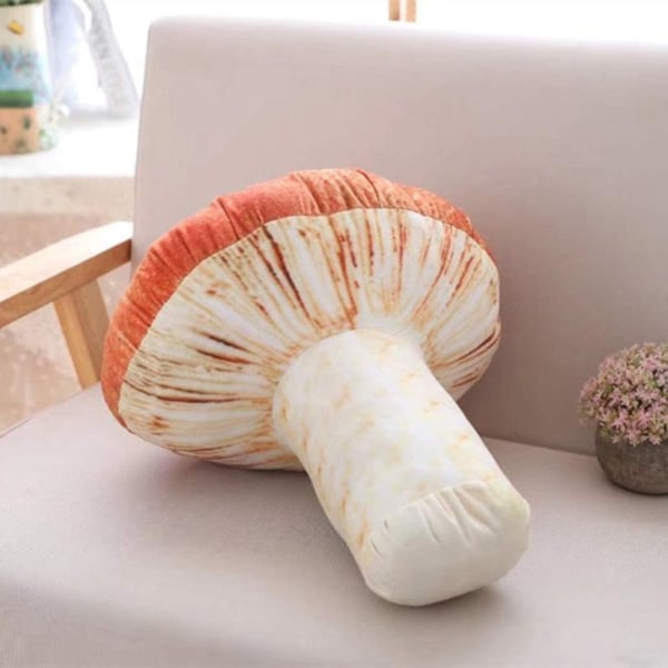 Creative 3D Mushroom Pute Gave Plysj putepute 15,7"