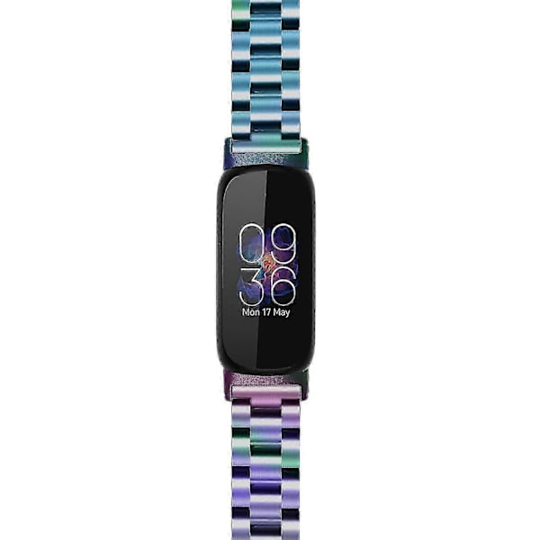 Armbånd til Fitbit Inspire 3 Rustfrit Stål 3 Perler Erstatningsarmbånd til Smartwatch - Perfekt Multi color