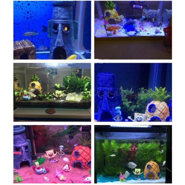 Fish tank decoration, fish tank decoration, fish tank, resin aquarium theme decoration, pineapple home aquarium decoration