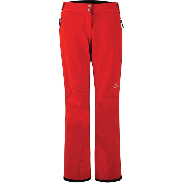 Dare 2B Womens Ladies Free Scope Ski Trousers Salopette Pants CMK HighRisk Red 6 - Waist 22" (56cm)