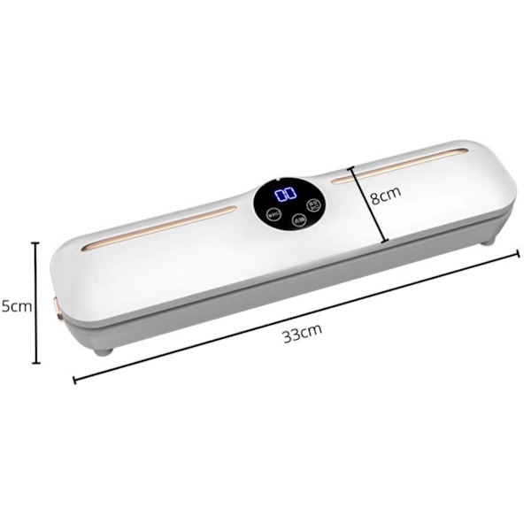 Vakuummaskine | Vakuumforsegler Start Kit med 10 poser hvid white