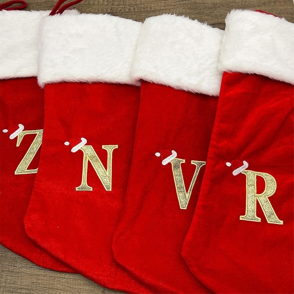 Personalized Christmas Stockings - Festive Ambiance With Precision Large Red D