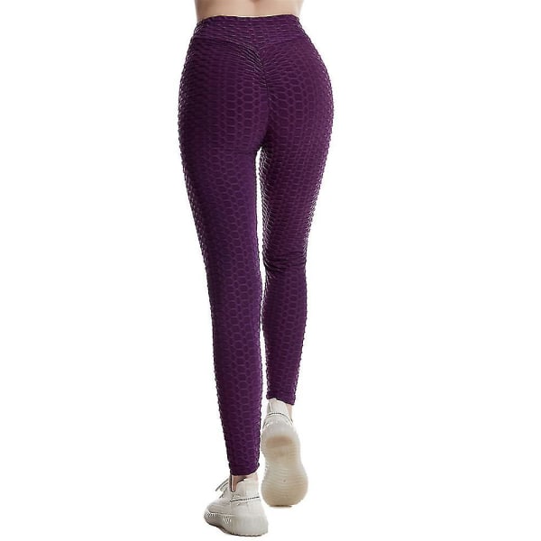 Women's High Waist Super Stretch Leggings Purple XL