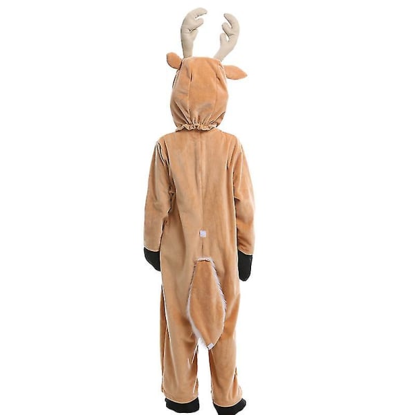 Elk Costume Animal   Full Body Pajamas Halloween Christmas One-piece Kigurumi For Adult Kids K Children 100