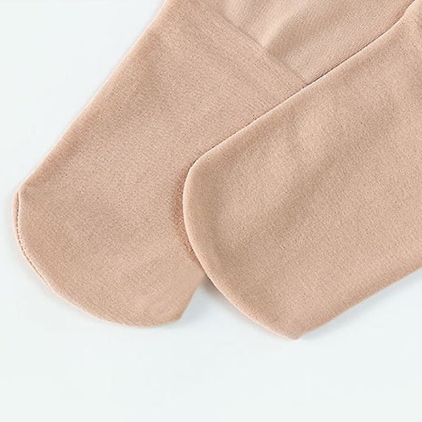Thicken Leggings for Girls Elastic Fleece Dance Tights Comfortable Breathable One-Piece Pants for Autumn Winter CMK Skin Color L