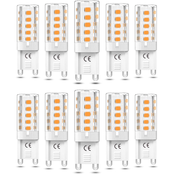 10 st G9 LED-lampa Dimbar 5W Varmvit 3000K G9 LED-lampor Halogen motsvarande 50W AC110/220V [Energiklass F]_GOD