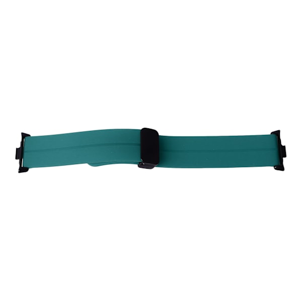 Silikon magnetisk sammenleggbar fleksibel vanntett klokkestropp for Mi Band 8 Pro - Army Green