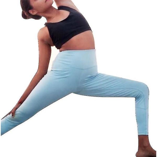 High Waisted Leggings For Women,soft Athletic Tummy Control Pants CMK blue M