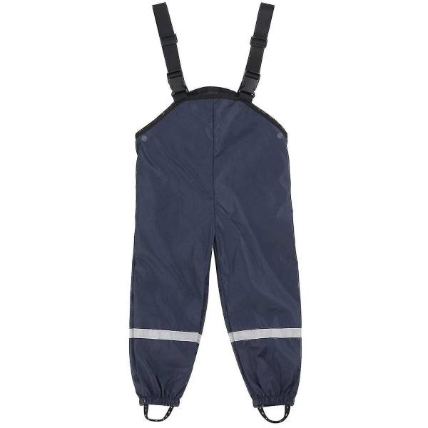 New 2023 Unisex Children's Rain Dungarees Windproof And Waterproof Mud Trousers Changzhao CMK Navy 86