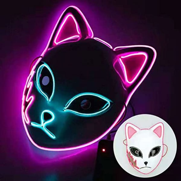 Fox led maske prom halloween rekvisitter