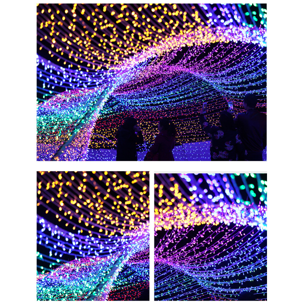 20m 200 Jul Led String Lights Outdoor Fairy Garland Multicolor