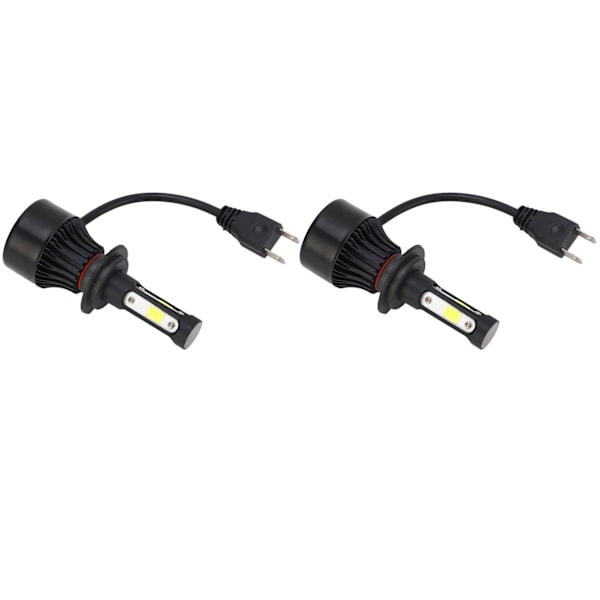 2 stk. Bilforlygter Universal H7-kontakt LED-forlygtepære Fjernlys Kraftigt forlys 0.1