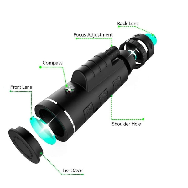 Monokulaarinen teleskooppi Yökiikarit Spotting Scope