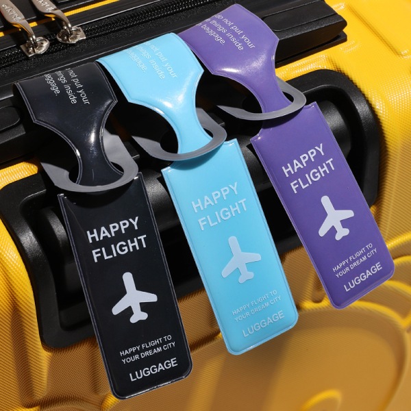 【Tricor-myymälä】 Matkatavaroiden merkinnät Lentokoneen matkatavaramerkinnät Lentolippujen merkinnät Lentokoneen lähtöselvitys Purple