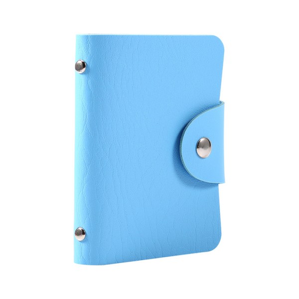 【Lixiang Store】 PU-läder kreditkortshållare för visitkort (blå) Blue