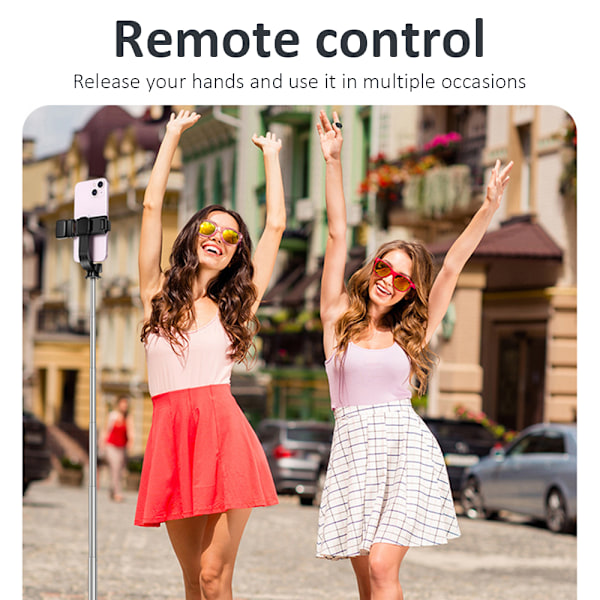 Trådløs Bluetooth-ring for fingertupprulling, fjernkontroll for telefonapp, sidevender White
