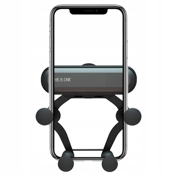 Mobilholder for bilens ventilasjonsgitter svart black
