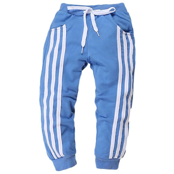Children's striped track trousers Light Blue 4-5 Years