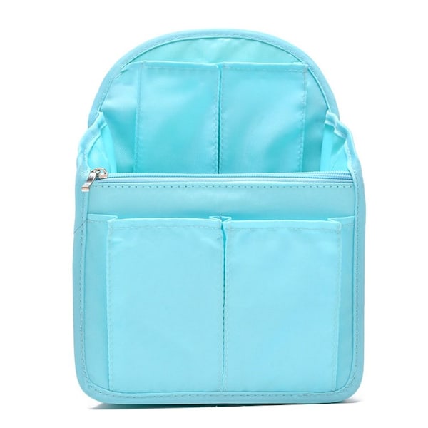 Ryggsäck Förvaring Insert Bag Inner Bag Fack Sortering Bag Liner Organizer Blue