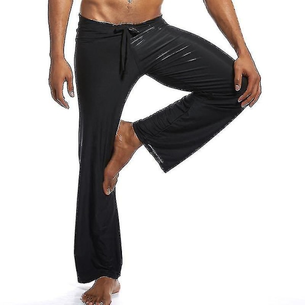 New Trend Løse Yogabukser for menn Elastisk midje Modal Yogabukser CMK Black S