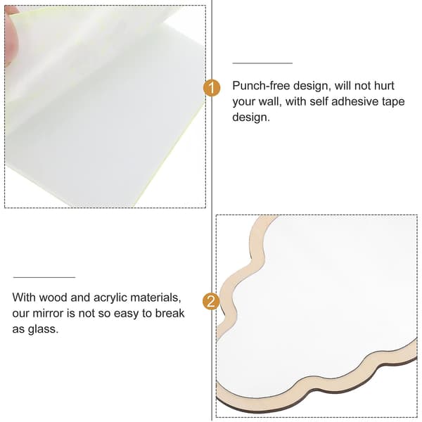 Nordisk Dekor Barn Spegel Säkerhetsspegel Barnrumsspeglar Dekaler Barn Plast Speglar