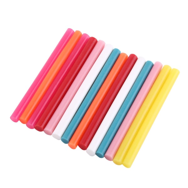 【Lixiang Butik】 14-paks blandede farver Hot Glue Stick Kit gør det selv-værktøjer 7*100mm