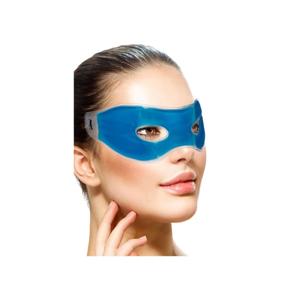 Øjenmaske mod hovedpine - Gelmaske - Kølende maske til øjne blue