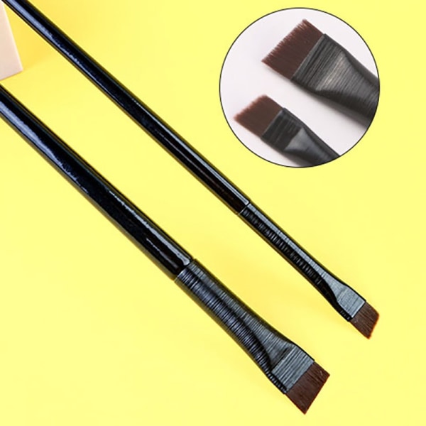 Øjenbryn og Eyeliner Brush Makeup Tools 2-Pack