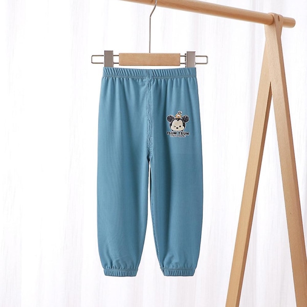 Children's Mickey Print Casual Comfort Trousers Indigo Blue 1-2T
