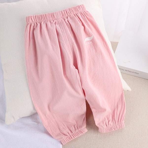 Children's stretch casual sports trousers Pink 3-4T