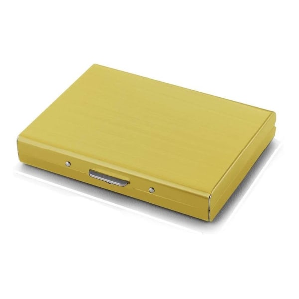10 Fack XL Design Rustfrit Kortholder til mindst 10 kort Gold Guld