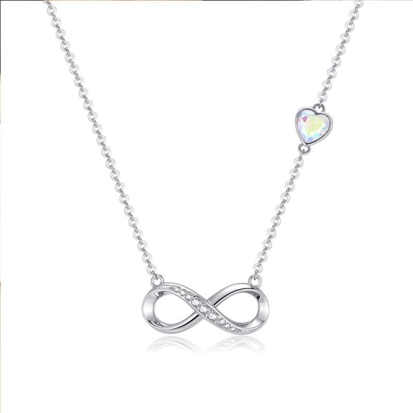 Naisten sydänsymboli-rannekoru Silver Necklace - Color