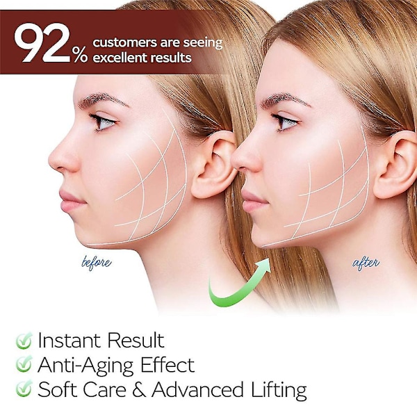 Återanvändbar V Line Mask Facial Slimming Strap Double Chin Reduc Pink Purple