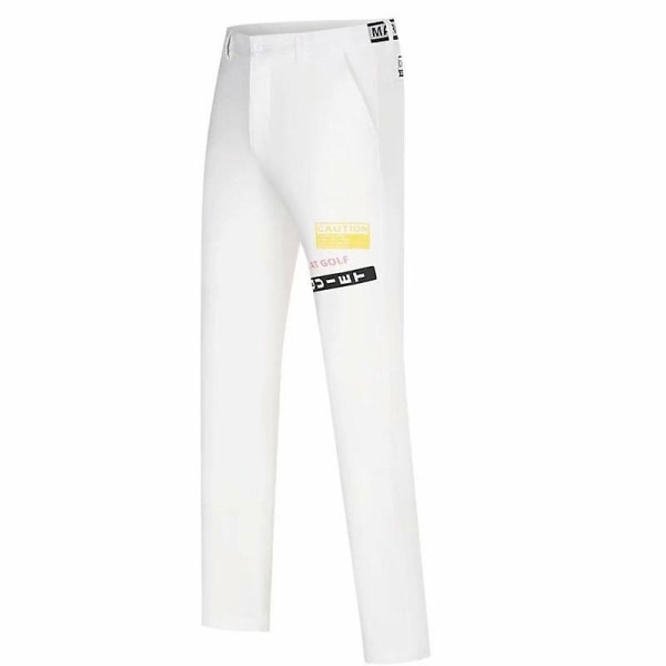 Motesport for menn - pustende golfbukser CMK White 30