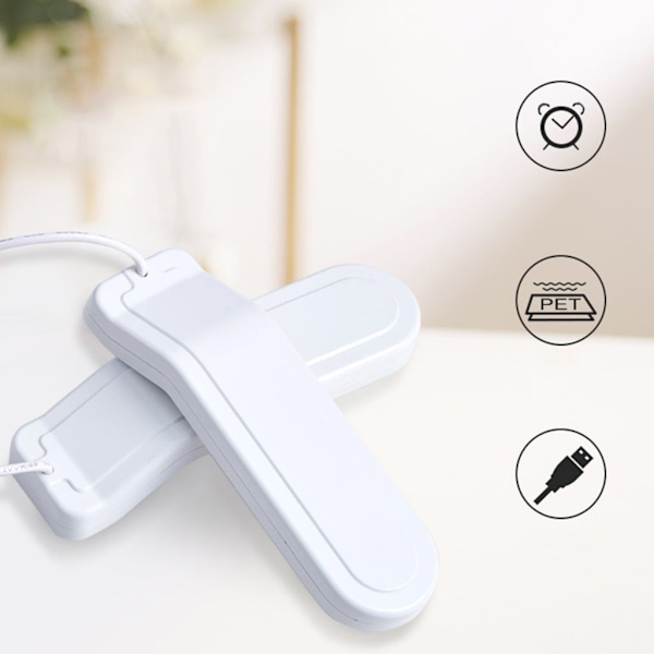 Kannettava USB-kenkienkuivain, älykäs ajastinkuivain, älykäs lämmityskuivain DC5V3A-tulo