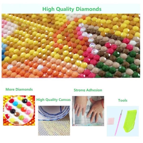 5D DIY Water Fire Basketball Diamond Painting (35*35cm)