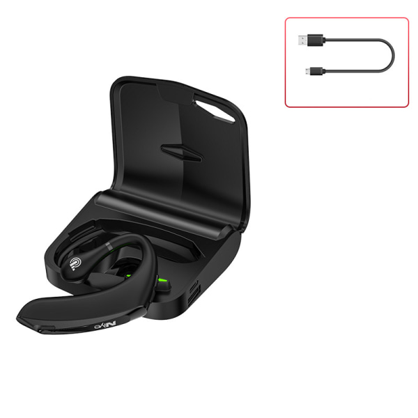 Trådlöst Bluetooth -headset (med laddningsfack) black