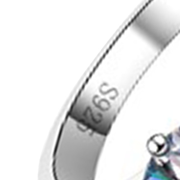 Moissanite Ring 1 Carat Exquisite Details Elegant Moissanite Engagement Ring for Party Date Birthdays
