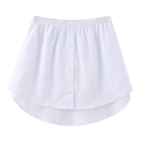 Skjortförlängare Lager Justerbar minikjol för kvinnor White 3XL