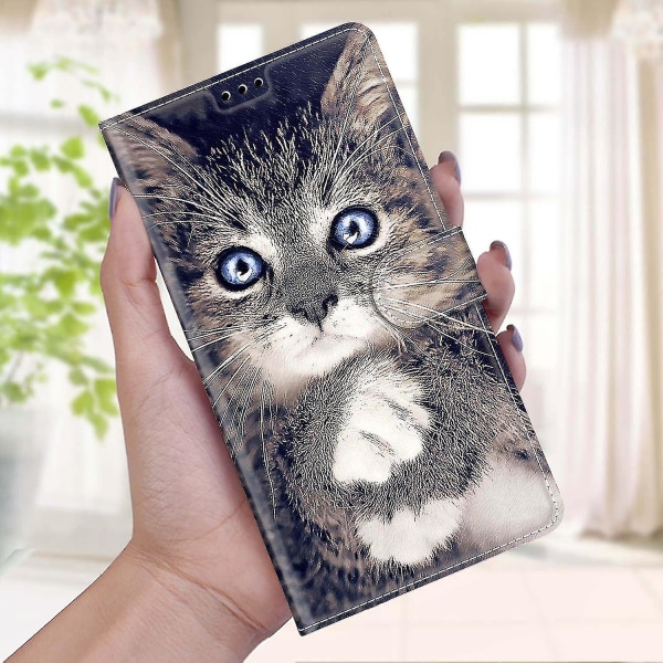 Motorola Moto E7 Cat magnetiskt mobilfodral