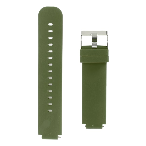 Justerbar blød silikoneurrem til Amazfit Watch 2 A1807 Verge 2 i OD Green