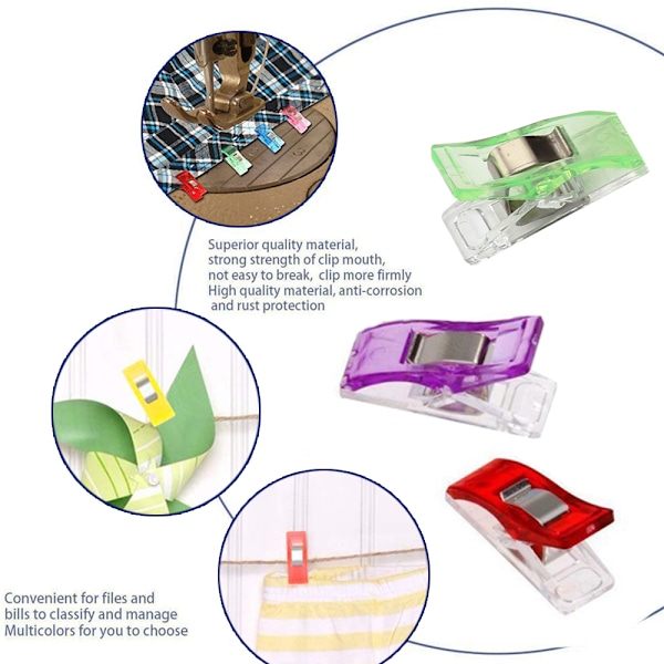 10/20/50 st Syklämmor Plastklämmor Quiltning Hantverk Virkning Stickning Säkerhetsklämmor Diverse random random 50 pcs