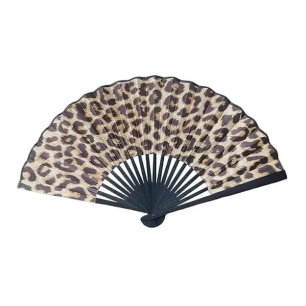 Solfjäder - Medium 23cm - M03 - Leopard Multicolor multifärg