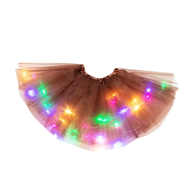 LED Glødende Lys Prinsesseskjørt Fairy Girl Pannebånd Cosplay