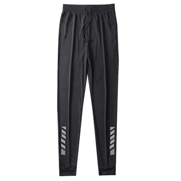 Lange sommerbukser for menn Løping Jogging Sport Gym Loungewear Uformelle bukser CMK Black-Plaid 2XL