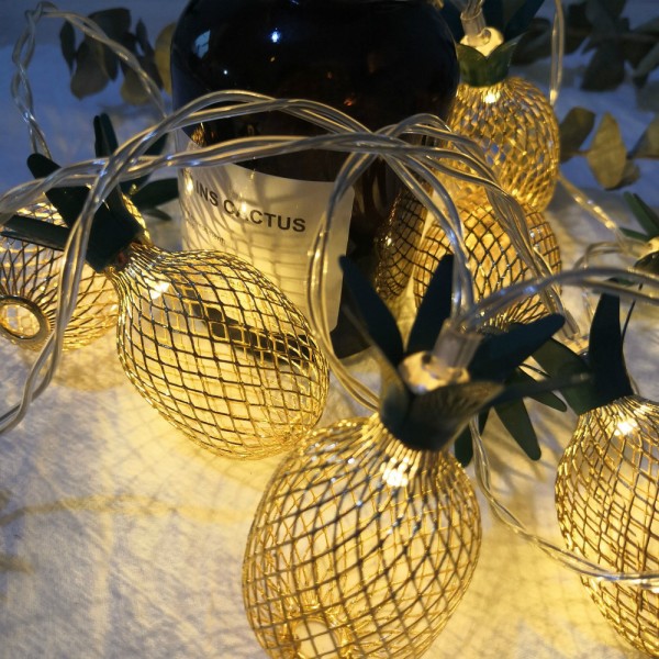 LED ananasformade slingljus Batteridrivna Fairy Lights