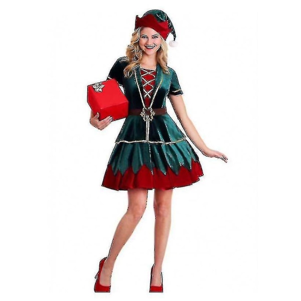 Voksne Julekostumer Nisse Elf Kostume Kvinder Elf Outfit CMK Women M